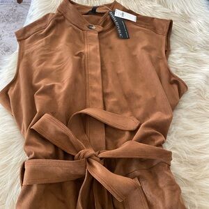 Banana Republic women’s jumpsuit, faux suede, NWTsize 14